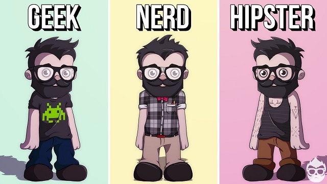 Conoces la diferencia entre un geek, un nerd y un hipster?